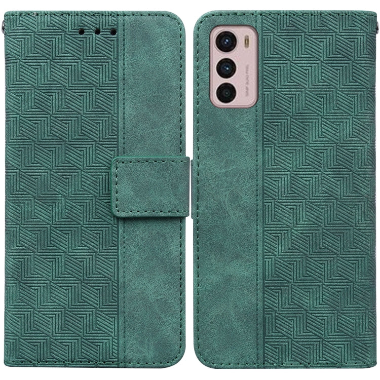 For Motorola Moto G42 Geometric Embossed Leather Phone Case