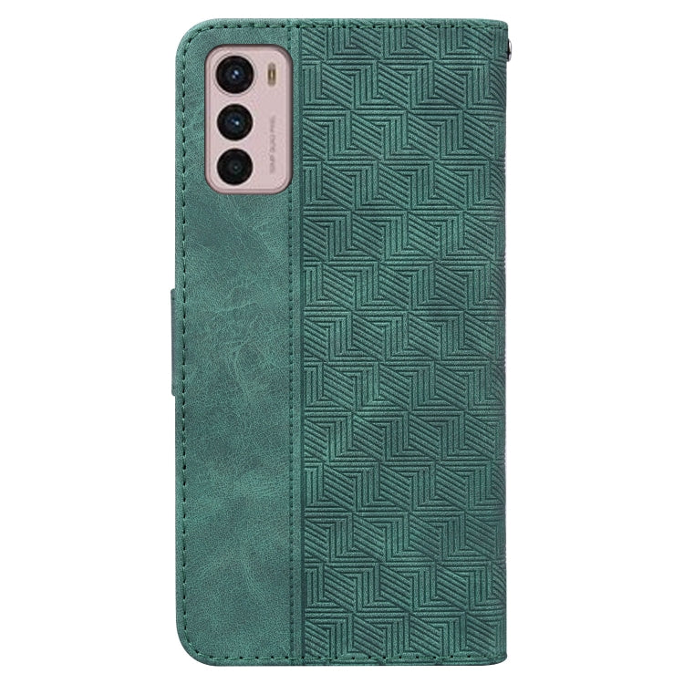 For Motorola Moto G42 Geometric Embossed Leather Phone Case