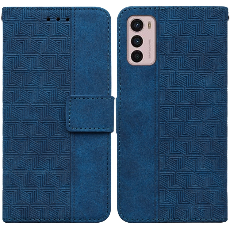 For Motorola Moto G42 Geometric Embossed Leather Phone Case
