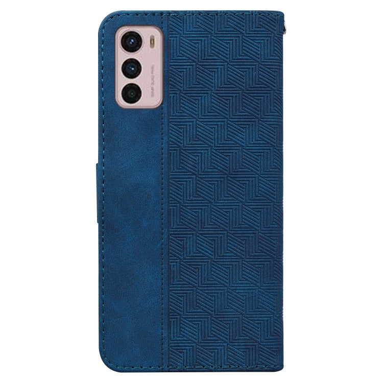 For Motorola Moto G42 Geometric Embossed Leather Phone Case