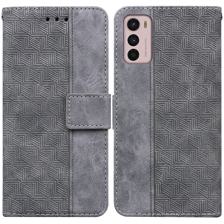 For Motorola Moto G42 Geometric Embossed Leather Phone Case