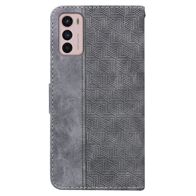 For Motorola Moto G42 Geometric Embossed Leather Phone Case