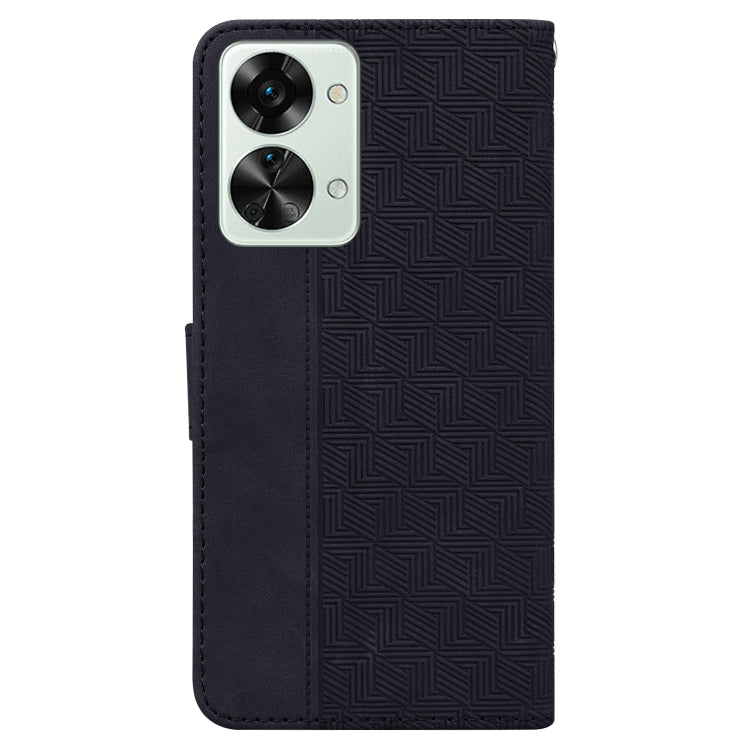 For OnePlus Nord 2T Geometric Embossed Leather Phone Case