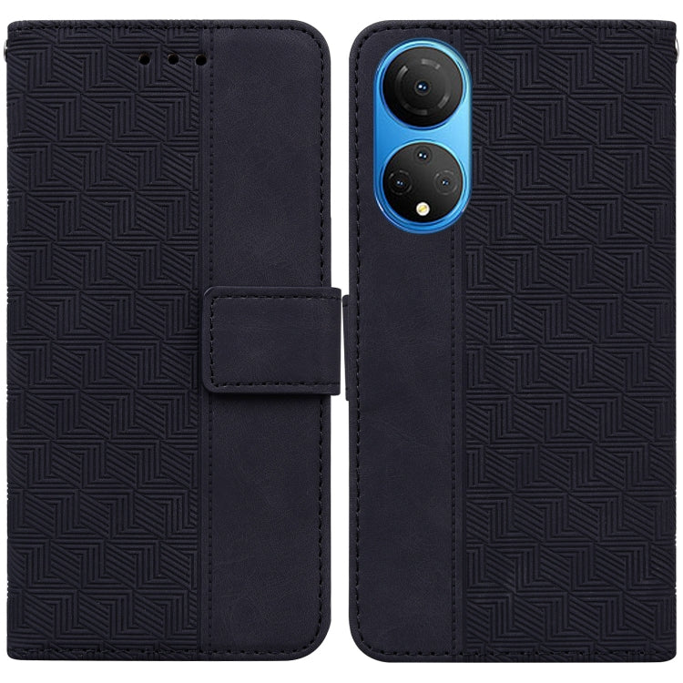 For Honor X7 Geometric Embossed Leather Phone Case