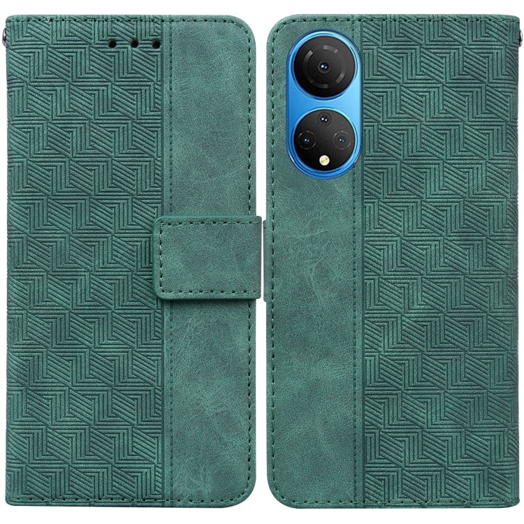 For Honor X7 Geometric Embossed Leather Phone Case