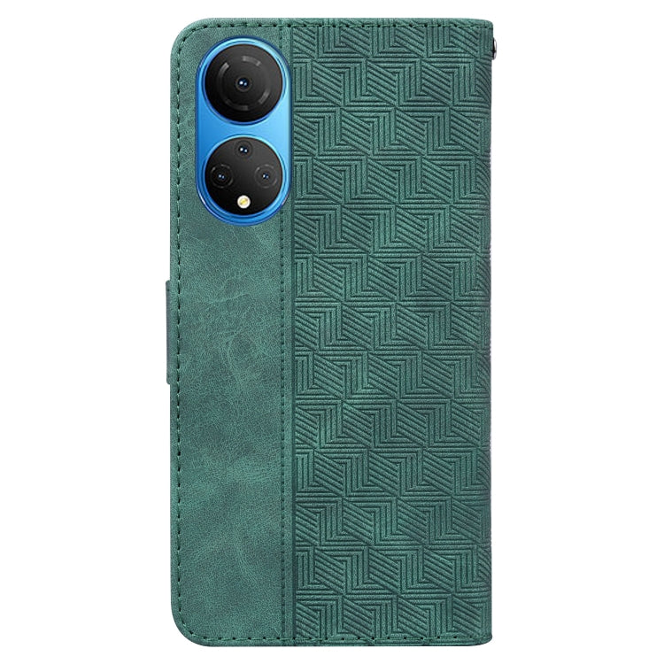 For Honor X7 Geometric Embossed Leather Phone Case