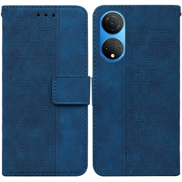 For Honor X7 Geometric Embossed Leather Phone Case