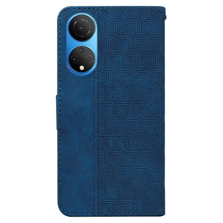 For Honor X7 Geometric Embossed Leather Phone Case
