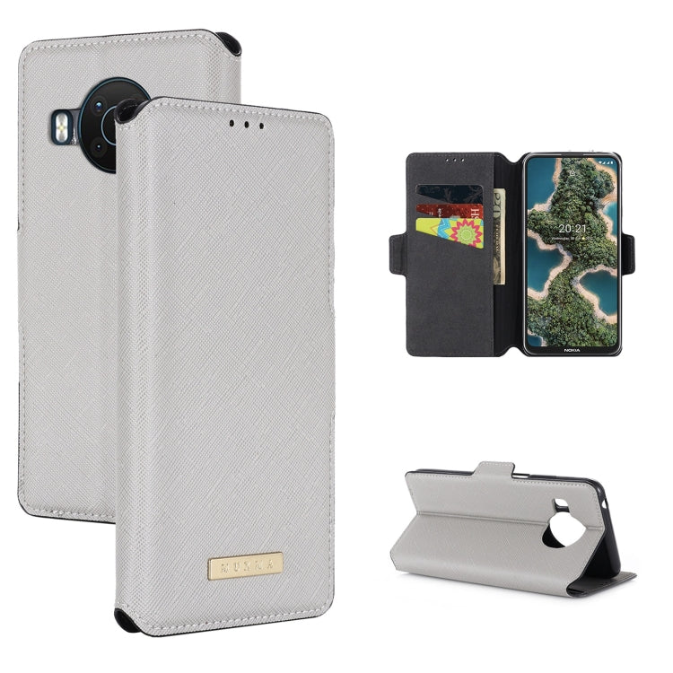 For Nokia X20 / X10 MUXMA MX115 Cross Texture Oil Edge Flip Leather Phone Case