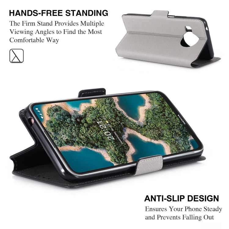 For Nokia X20 / X10 MUXMA MX115 Cross Texture Oil Edge Flip Leather Phone Case