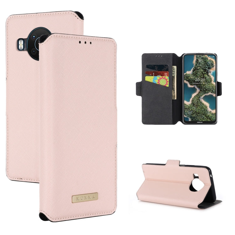 For Nokia X20 / X10 MUXMA MX115 Cross Texture Oil Edge Flip Leather Phone Case