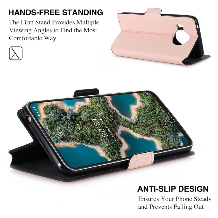 For Nokia X20 / X10 MUXMA MX115 Cross Texture Oil Edge Flip Leather Phone Case