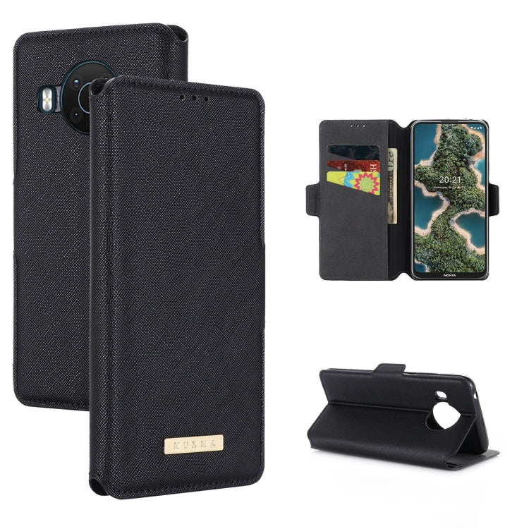 For Nokia X20 / X10 MUXMA MX115 Cross Texture Oil Edge Flip Leather Phone Case