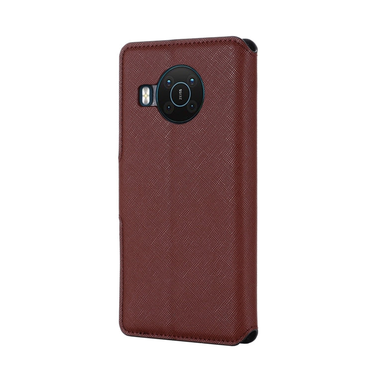 For Nokia X20 / X10 MUXMA MX115 Cross Texture Oil Edge Flip Leather Phone Case
