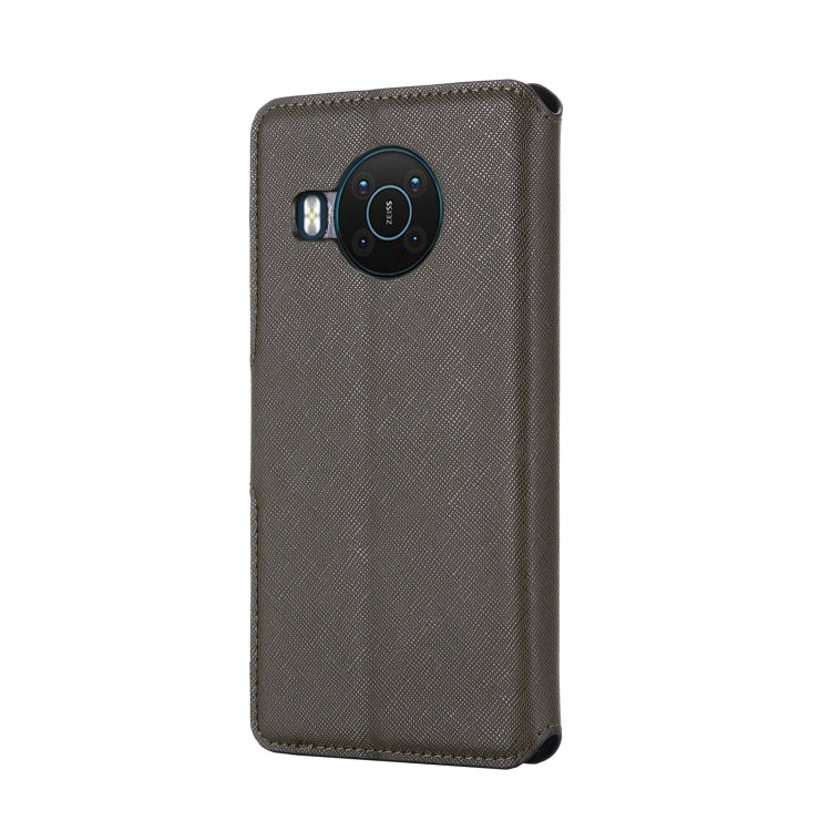 For Nokia X20 / X10 MUXMA MX115 Cross Texture Oil Edge Flip Leather Phone Case