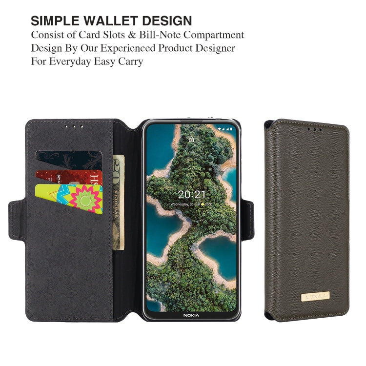 For Nokia X20 / X10 MUXMA MX115 Cross Texture Oil Edge Flip Leather Phone Case