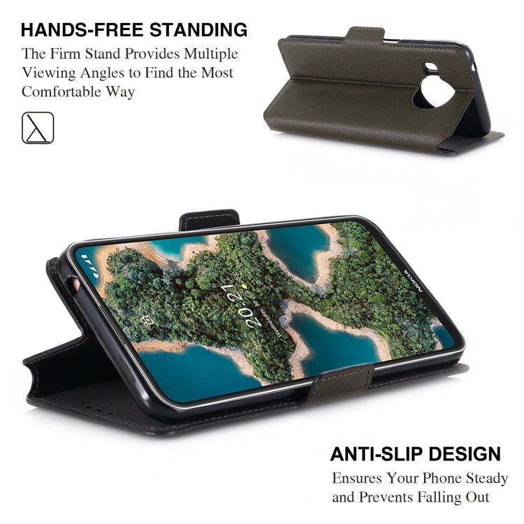 For Nokia X20 / X10 MUXMA MX115 Cross Texture Oil Edge Flip Leather Phone Case