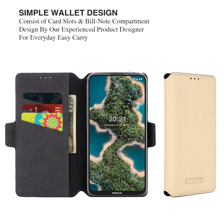 For Nokia X20 / X10 MUXMA MX115 Cross Texture Oil Edge Flip Leather Phone Case