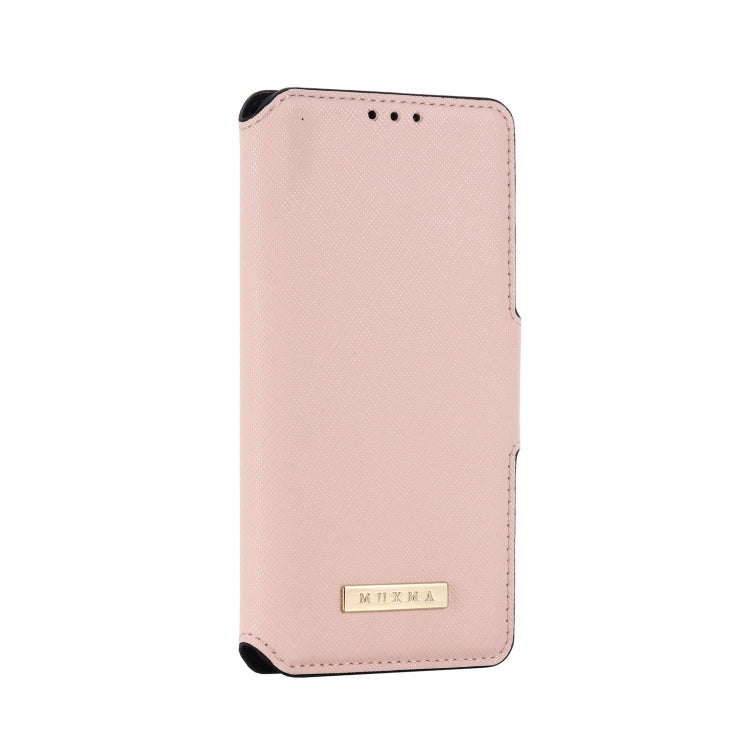 For Google Pixel 5 MUXMA MX115 Cross Texture Oil Edge Flip Leather Phone Case