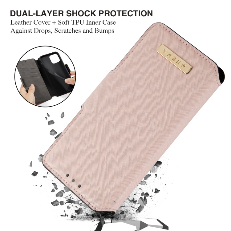 For Google Pixel 5 MUXMA MX115 Cross Texture Oil Edge Flip Leather Phone Case