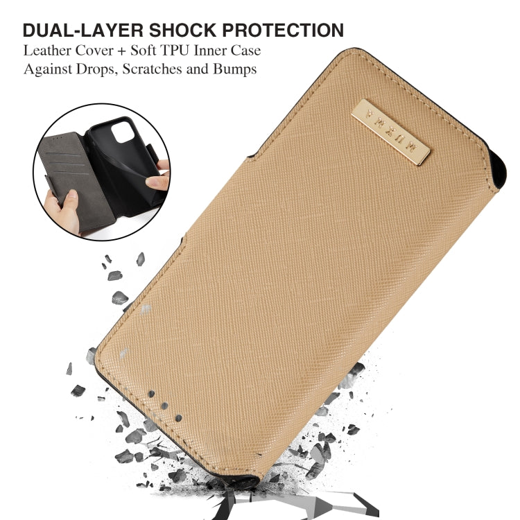 For Google Pixel 5 MUXMA MX115 Cross Texture Oil Edge Flip Leather Phone Case
