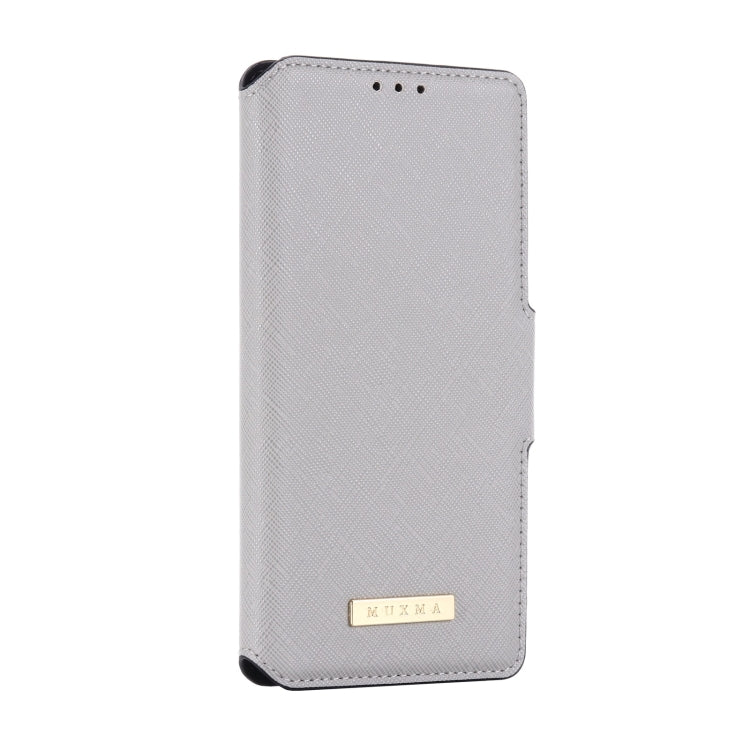 For Google Pixel 4a 5G MUXMA MX115 Cross Texture Oil Edge Flip Leather Phone Case
