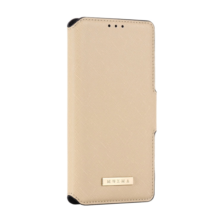For Google Pixel 4a 5G MUXMA MX115 Cross Texture Oil Edge Flip Leather Phone Case