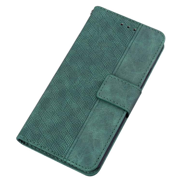 For iPhone 14 Pro Geometric Embossed Leather Phone Case