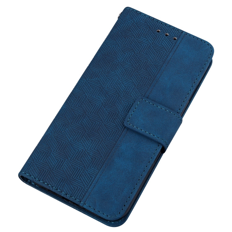 For iPhone 14 Pro Geometric Embossed Leather Phone Case