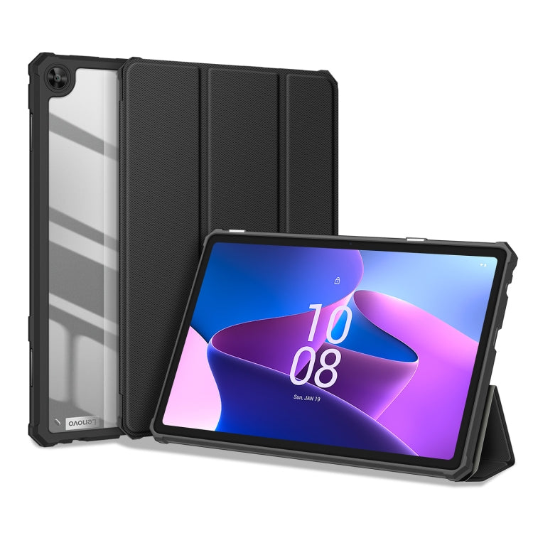 For Lenovo Tab M10 3rd Gen DUX DUCIS TOBY Series Horizontal Flip Smart Tablet Case(Black)