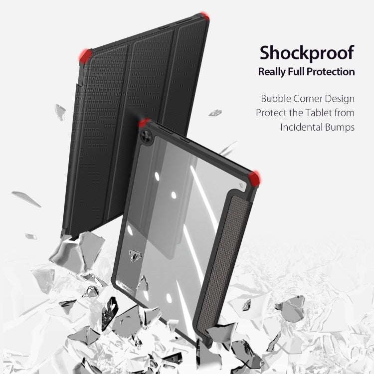 For Lenovo Tab M10 3rd Gen DUX DUCIS TOBY Series Horizontal Flip Smart Tablet Case(Black)