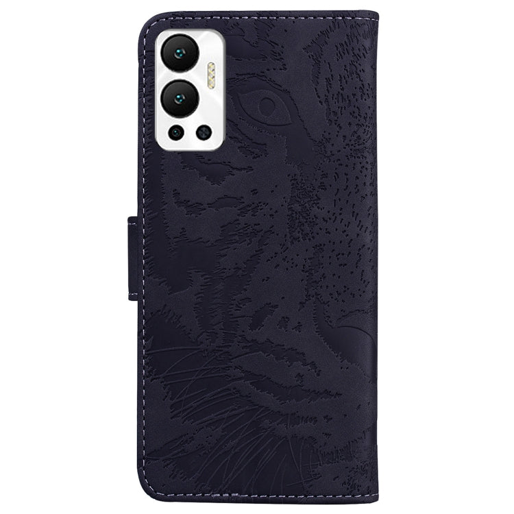 For Infinix Hot 12 Tiger Embossing Pattern Horizontal Flip Leather Phone Case