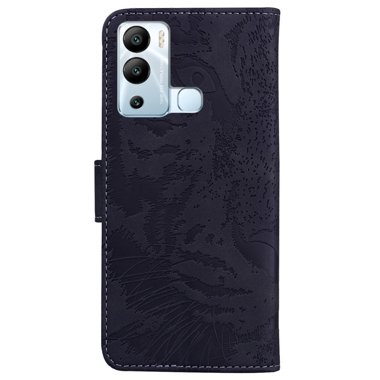 For Infinix Hot 12i Tiger Embossing Pattern Horizontal Flip Leather Phone Case