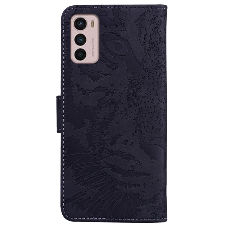 For Motorola Moto G42 Tiger Embossing Pattern Horizontal Flip Leather Phone Case