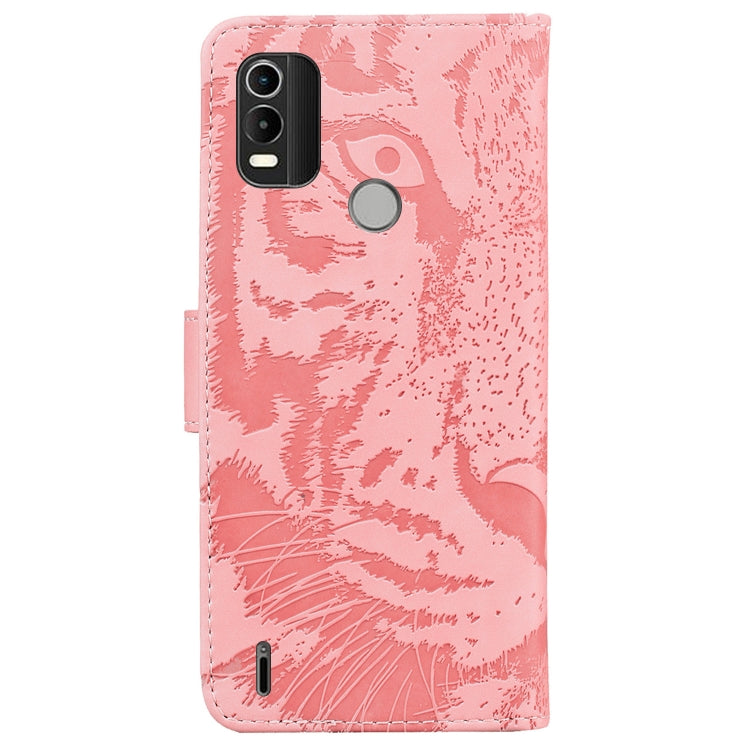 For Nokia C21 Plus Tiger Embossing Pattern Horizontal Flip Leather Phone Case