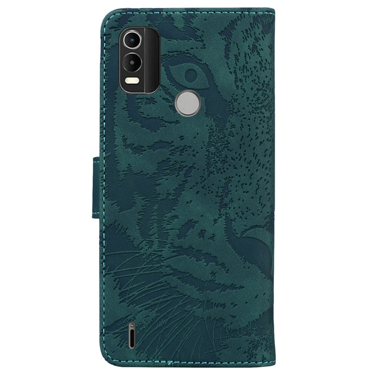 For Nokia C21 Plus Tiger Embossing Pattern Horizontal Flip Leather Phone Case