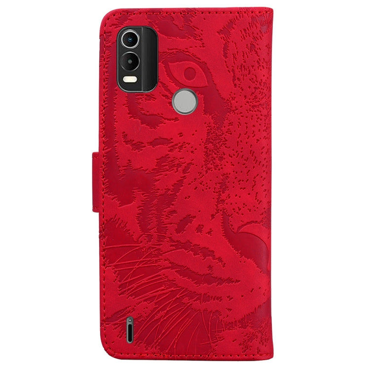 For Nokia C21 Plus Tiger Embossing Pattern Horizontal Flip Leather Phone Case