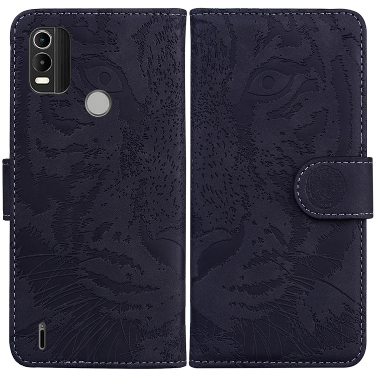 For Nokia C21 Plus Tiger Embossing Pattern Horizontal Flip Leather Phone Case