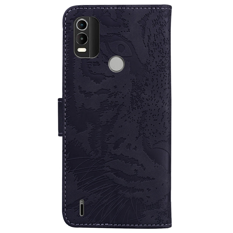 For Nokia C21 Plus Tiger Embossing Pattern Horizontal Flip Leather Phone Case