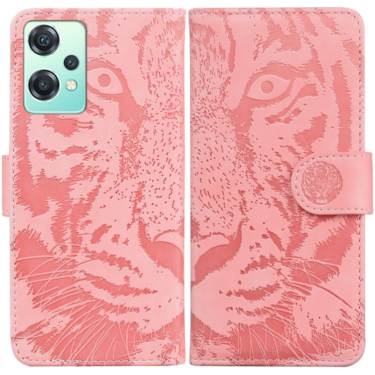 For OnePlus Nord CE 2 Lite 5G Tiger Embossing Pattern Horizontal Flip Leather Phone Case