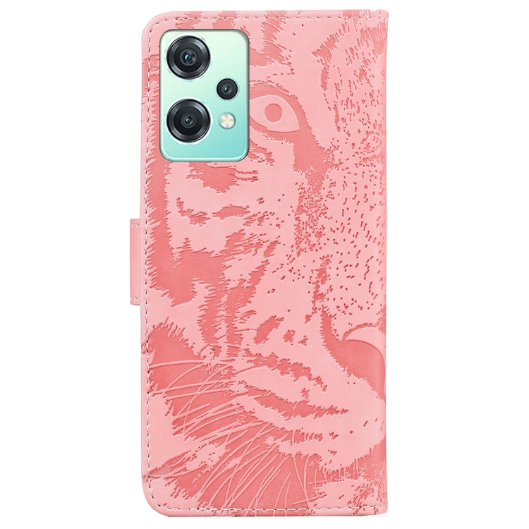 For OnePlus Nord CE 2 Lite 5G Tiger Embossing Pattern Horizontal Flip Leather Phone Case