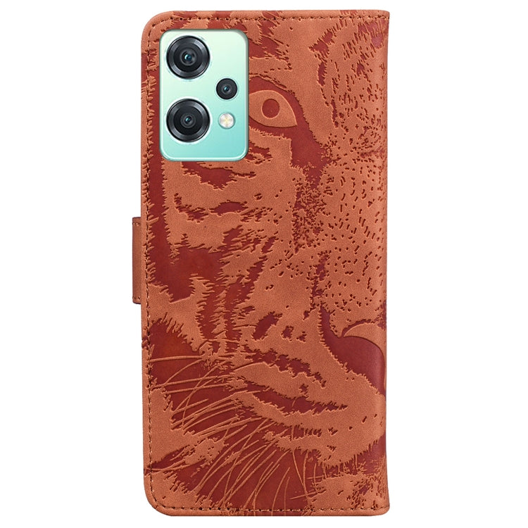 For OnePlus Nord CE 2 Lite 5G Tiger Embossing Pattern Horizontal Flip Leather Phone Case
