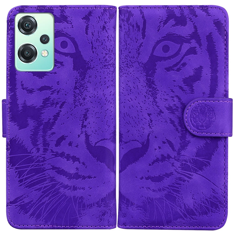For OnePlus Nord CE 2 Lite 5G Tiger Embossing Pattern Horizontal Flip Leather Phone Case