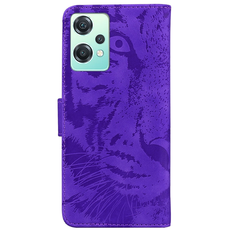 For OnePlus Nord CE 2 Lite 5G Tiger Embossing Pattern Horizontal Flip Leather Phone Case