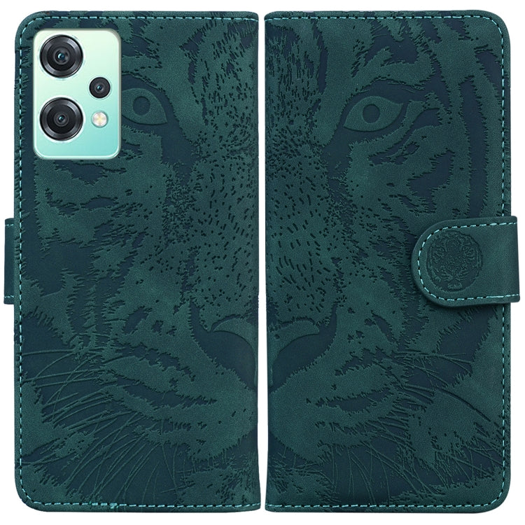 For OnePlus Nord CE 2 Lite 5G Tiger Embossing Pattern Horizontal Flip Leather Phone Case