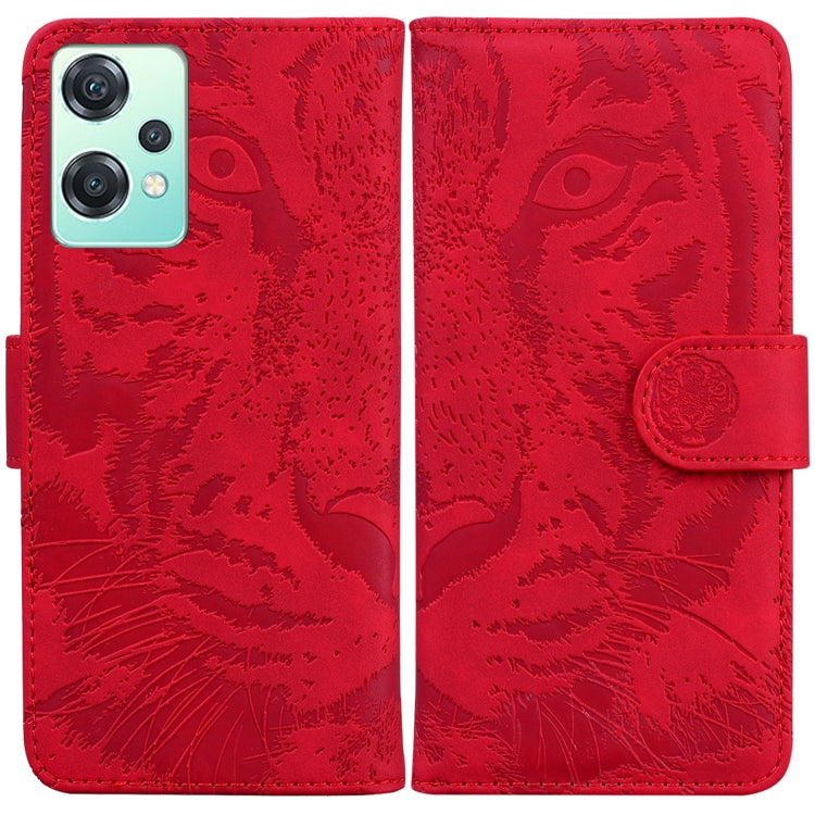 For OnePlus Nord CE 2 Lite 5G Tiger Embossing Pattern Horizontal Flip Leather Phone Case