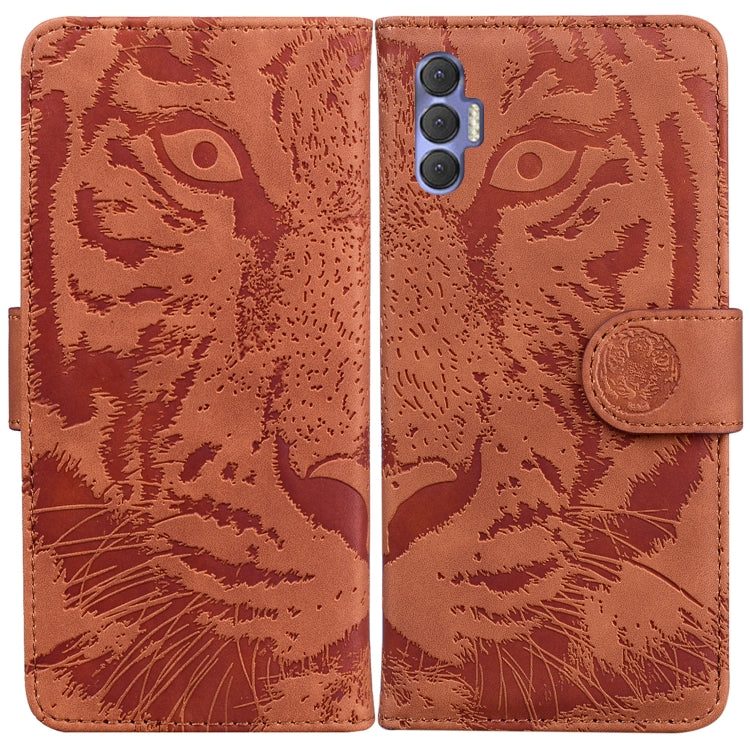 For Tecno Spark 8 Pro Tiger Embossing Pattern Horizontal Flip Leather Phone Case