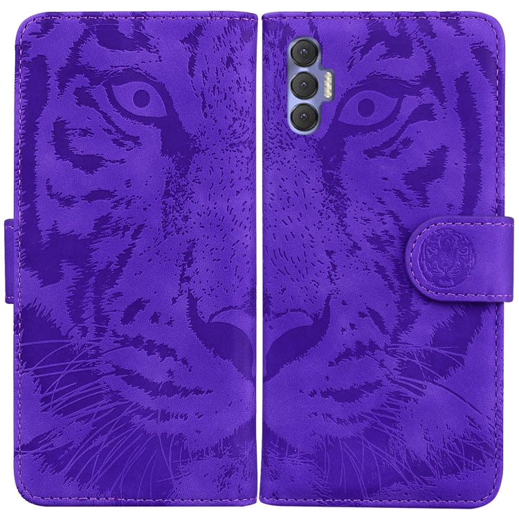 For Tecno Spark 8 Pro Tiger Embossing Pattern Horizontal Flip Leather Phone Case