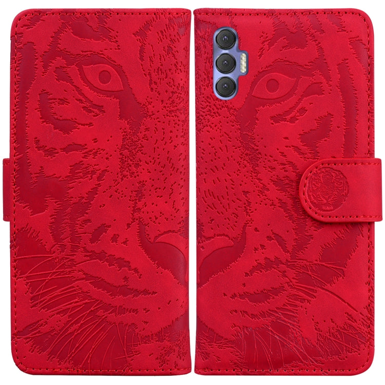 For Tecno Spark 8 Pro Tiger Embossing Pattern Horizontal Flip Leather Phone Case