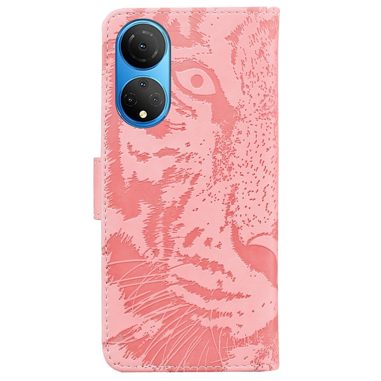 For Honor X7 Tiger Embossing Pattern Horizontal Flip Leather Phone Case